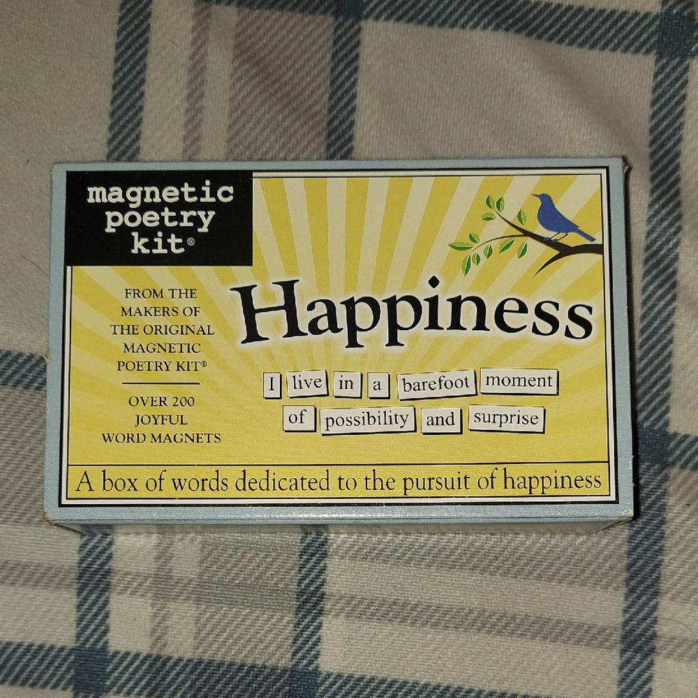 Magnetic Words - "Happiness" Poetry Kit
